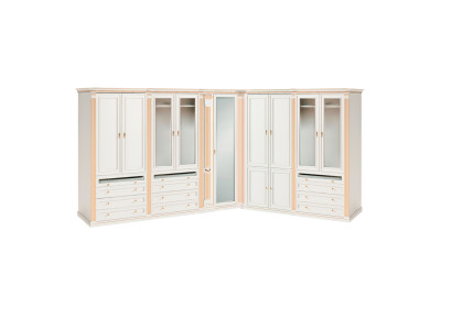 Begehbarer Moderner Kleiderschrank Designer Holz Eckschränke Holz Möbel