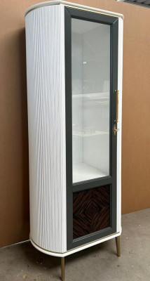 Wohnzimmer Vitrine Klassische Glasvitrinen für Rechteckig Luxuriöse Modern Neu