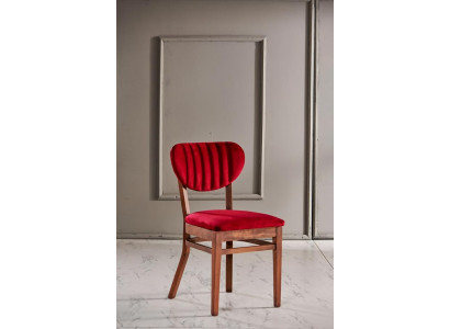Esszimmerstuhl Rot Modern Stuhl Sessel Sitzer Esszimmer Stühle Holz Luxus