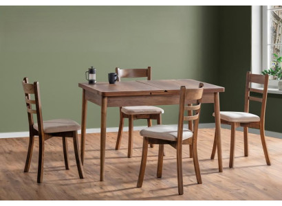 Esszimmer Set Hochwertig Garnitur Tisch 4x Stühle Design Modern Möbel  Esstisch