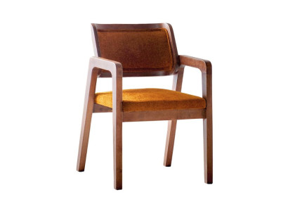 Stuhl Braun Design Wohnzimmer Esszimmer Holz Stühle Polster Hochwertig Möbel