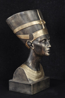 Ägyptische Design Büste Nofretete Figut Statue Skulptur Statuen Skulpturen 52cm