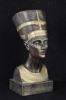 Ägyptische Design Büste Nofretete Figut Statue Skulptur Statuen Skulpturen 52cm