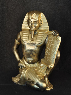 Ägyptische Figur Statue Skulptur Figuren Skulpturen Dekoration hieroglyphen Deko