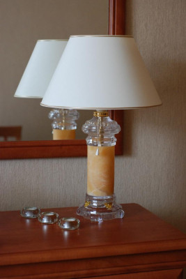 Design Tischlampe Leuchte Leuchten Lampe Klassische Beleuchtung  Tisch 58cm Neu