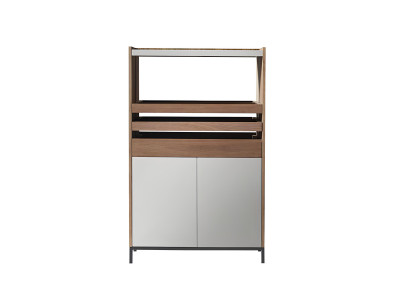 Design Kommode Anrichte Side Lowboard Schrank Regal Luxus Beleuchtet Wohn Zimmer