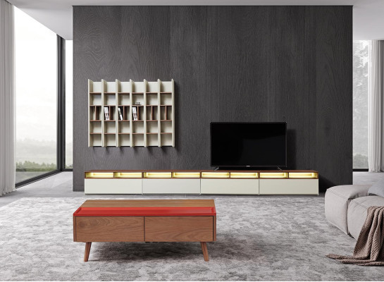 Wohnwand Schrank Moderne Design Kommode RTV Schränke Multifunktions Tisch Couch