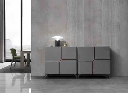 XXL Doppel 2er Kommode Beton Design Kommoden Side Board Low Anrichte Moderne Neu