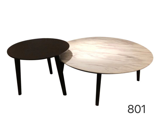 Abstrakter Rundtisch Runde Design Luxus Wohnzimmer Couchtische Tische Marmor Neu