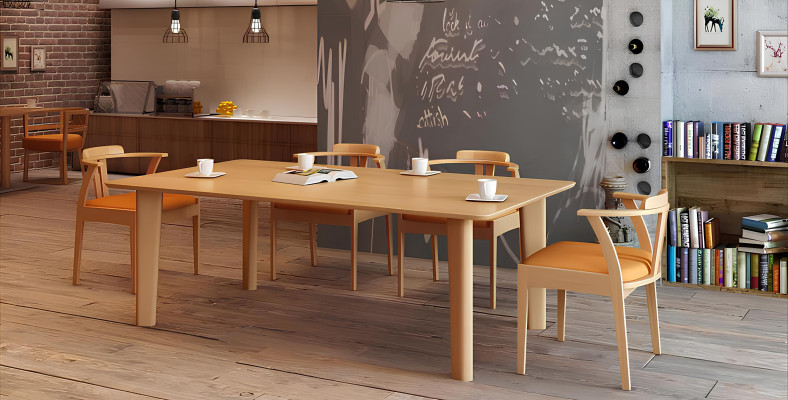 Design Holz Ess Lehn Stuhl Wohn Zimmer Garnitur Polster Neu Tisch +4 Stühle Set