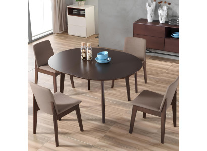 Design Holz Ess Lehn Stuhl Wohn Zimmer Garnitur Polster Set Neu Tisch + 4 Stühle