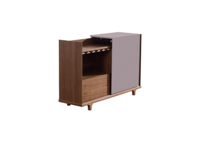 Design Hausbar Vitrine Bar Schrank Schränke Glas Vintrinen Holz Regal wohnen Neu