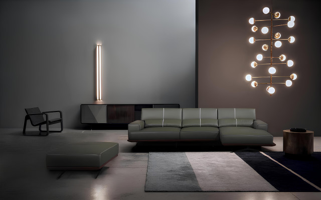 Ecksofa Sofa Couch Polster Eckgarnitur Leder Desing Eck L Form Wohnlandschaft