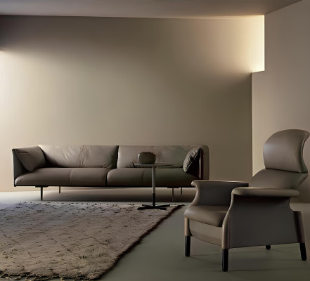 XXL Big Sofa Vier Sitzer Couch Leder Polster Sofas Sitz Italien Möbel Couchen