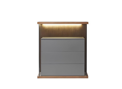 Design Kommode Beleuchtet Anrichte Side Lowboard Schrank Wohn Zimmer Regal Luxus