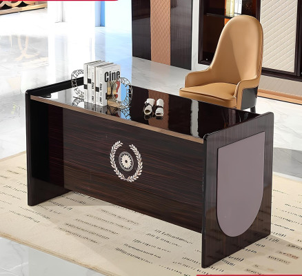 Design Tisch Sekretär Luxus Schreib Büro Möbel Metall Hochglanz Tische Holz Neu