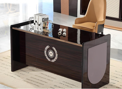 Design Tisch Sekretär Luxus Schreib Büro Möbel Metall Hochglanz Tische Holz Neu