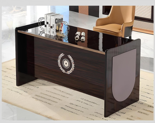 Design Tisch Sekretär Luxus Schreib Büro Möbel Metall Hochglanz Tische Holz Neu