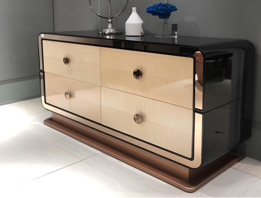 Kommode Designer Kommoden Schrank Holz Hochglanz XXL Big Luxus Schrank Regal Neu