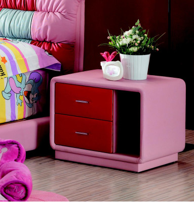 Design Nacht Tisch Tische Konsolen Schlaf Konsole Kommode Leder Holz Zimmer Neu