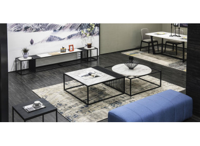 Beistell Tische Couch Tisch Sofa Wohn Zimmer Klassiker SET Marmor 2x Design Neu