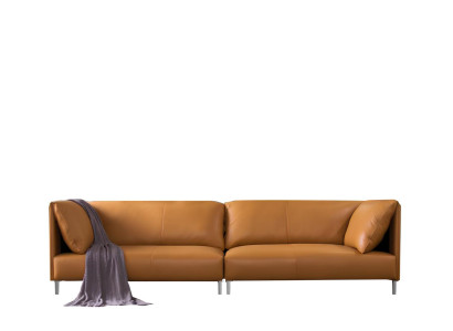 XXL Big Sofa Vier Sitzer Couch Leder Polster Couchen Sofas Sitz Italien Möbel