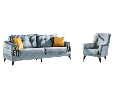 Wohnlandschaft Polstergarnitur Sitzgruppe Couchgarnitur Sofagarnitur Sofa 3+1