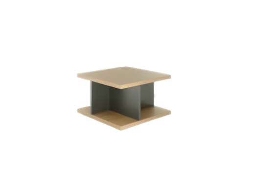 Couchtisch Chef Exclusive CEO Modern Design Bequemlichkeit Helles Holz Einfarbig