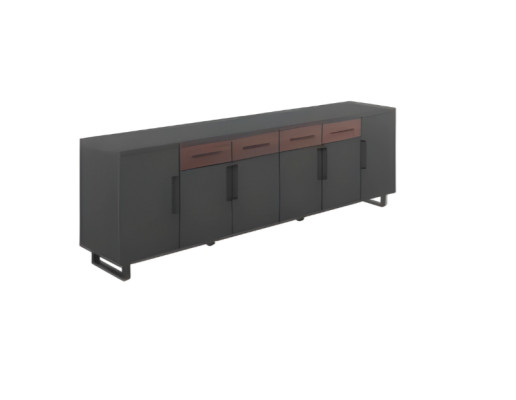Lowboard Kommode Büro Aktenschrank Sideboard Schrank Büroeinrichtung 200cm