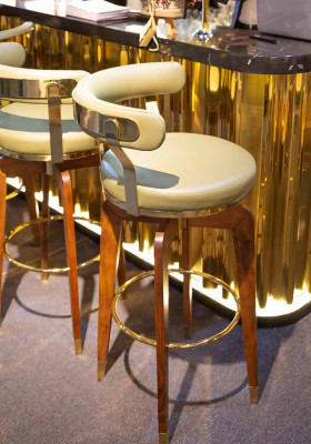 Barhocker Stuhl Designer Esszimmerstuhl Moderne 105 cm Hocker Bar Möbel Neu