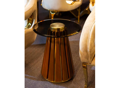 Couchtisch Beistelltisch Kaffeetisch Sofatisch Braun Tisch Metall Wohnzimmer Neu