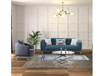 Sitzgarnitur Sofa-Set Wohnzimmergarnitur Polstergarnitur Couch Wohnlandschaft
