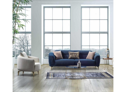 Sitzgarnitur Sofa-Set Wohnzimmergarnitur Polstergarnitur Wohnlandschaft Couch