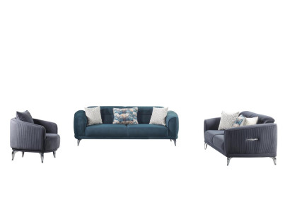 Sitzgarnitur Sofa-Set Wohnzimmergarnitur Wohnlandschaft Polstergarnitur Couch
