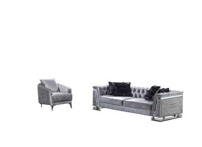 Sitzgarnitur Wohnlandschaft Sofa-Set Wohnzimmergarnitur Polstergarnitur Sofas