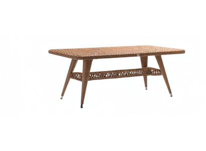 Couchtisch Rattan Braun Luxus Hochwertig Moderner Design stilvoll Kaffeetisch