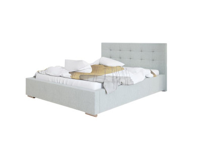 Schlafzimmer Betten Kunstleder Luxus Bett Bettkasten 180 x 200 cm Grau Neu