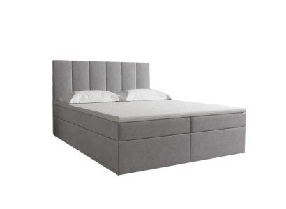 Bett Boxspring Braun Design Bett XXL Big Polster Hotel Modern Luxus Doppel Bett