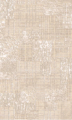 Beige Teppich Bodenteppich Unifarben Linien Wohnzimmer Schlafzimmer