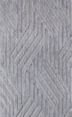 Teppich Bodenteppich Kurzflor Geometrisches Linien Muster Wohnzimmer Grau