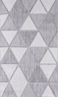 Wohnzimmer Teppich Raute Melierte Muster Geometrisches Muster Kurzflor