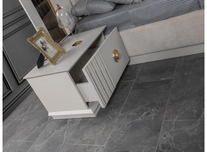 Schlafzimmer Weiß Nachttisch mit Stauraum im modernen Stil Holzmöbel Luxus