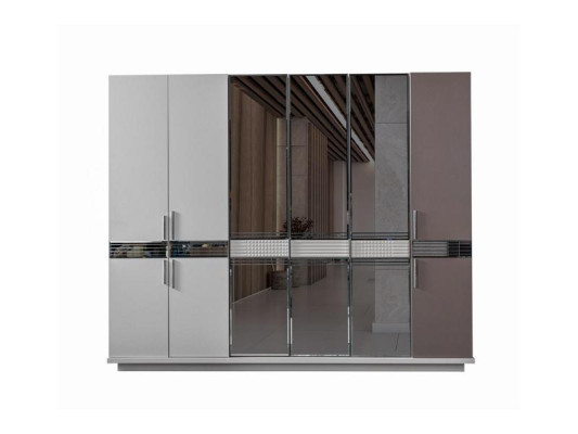 Kleiderschrank Kleiderstauraum Garderobenschrank Schrank Ankleideschrank 265cm