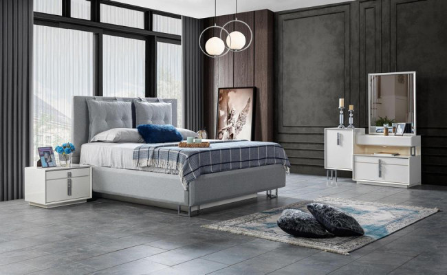 Schlafzimmer Komplettset Designer  Schlafzimmermöbel Set Komplettangebot 4tlg.