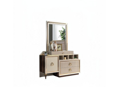 Kommode Hochwertig Luxus Holzmöbel Design Moderne Schlafzimmer Einrichtung Beige