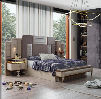 Schlafzimmer Komplettset Designer  Schlafzimmermöbel Set Komplettangebot 3tlg.