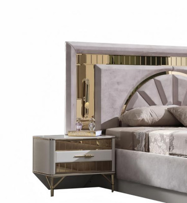 Schlafzimmermöbel Set Bett Schlafbereich Möbel Nachttisch Einrichtung 5tlg