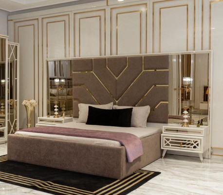 Schlafzimmergarnitur Schlafzimmer Schlafzimmerkombination Bettenmöbel Set 3ltg