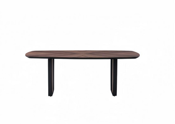Esstisch Esszimmer Tisch Holztisch Tisch Braun Metall Esszimmermöbel