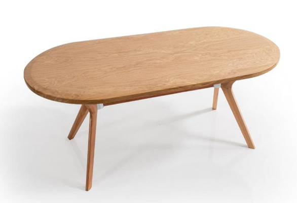Essgruppe Esszimmergruppe Esstisch Oval mit 6 Stühlen Gepolstert Beige